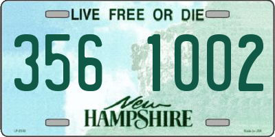 NH license plate 3561002