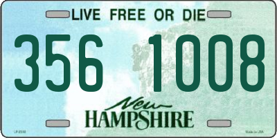 NH license plate 3561008