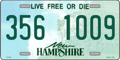NH license plate 3561009