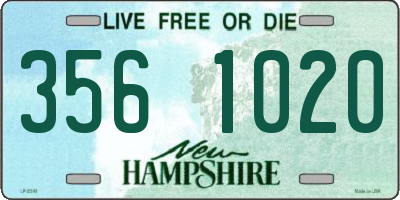 NH license plate 3561020