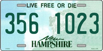 NH license plate 3561023