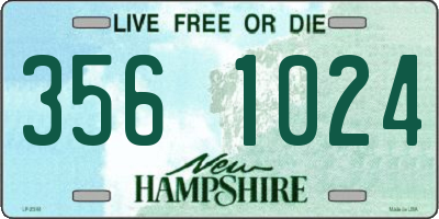 NH license plate 3561024