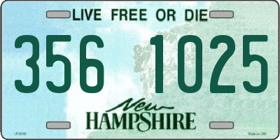 NH license plate 3561025