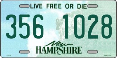 NH license plate 3561028