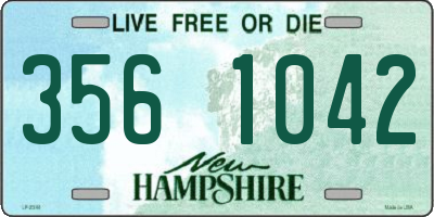 NH license plate 3561042