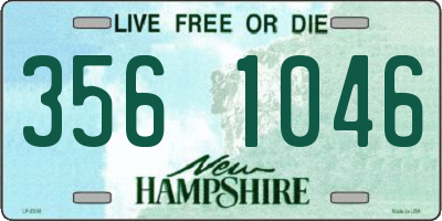 NH license plate 3561046