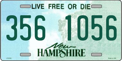 NH license plate 3561056