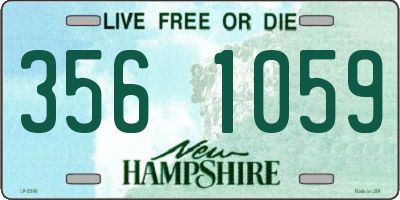 NH license plate 3561059