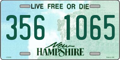 NH license plate 3561065