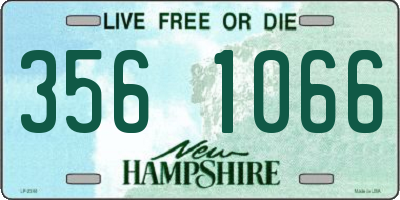 NH license plate 3561066