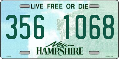 NH license plate 3561068