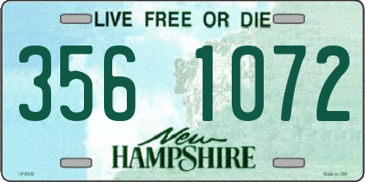 NH license plate 3561072