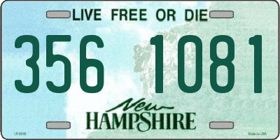 NH license plate 3561081