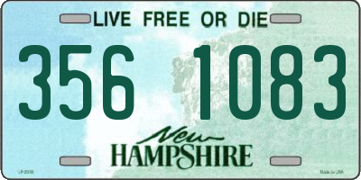 NH license plate 3561083