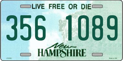 NH license plate 3561089