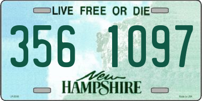 NH license plate 3561097