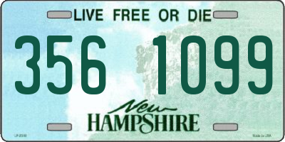 NH license plate 3561099