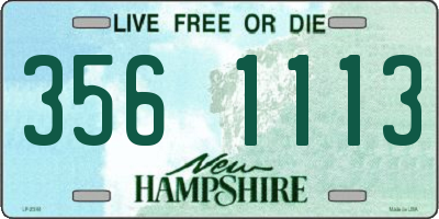 NH license plate 3561113