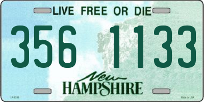 NH license plate 3561133