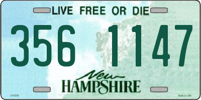 NH license plate 3561147