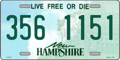 NH license plate 3561151