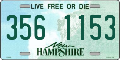 NH license plate 3561153