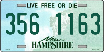 NH license plate 3561163