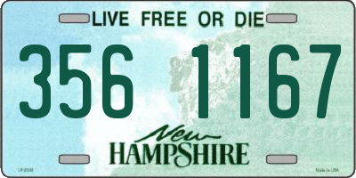 NH license plate 3561167