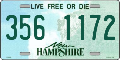 NH license plate 3561172