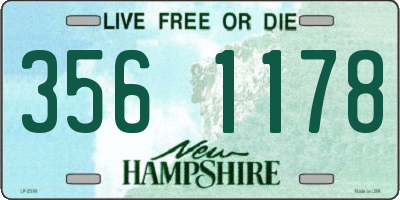 NH license plate 3561178