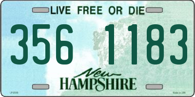 NH license plate 3561183