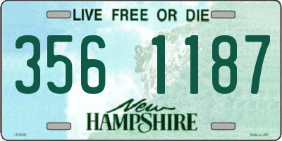 NH license plate 3561187