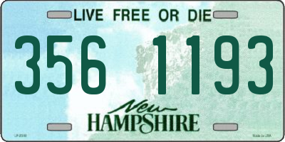 NH license plate 3561193