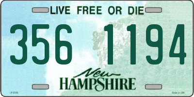 NH license plate 3561194