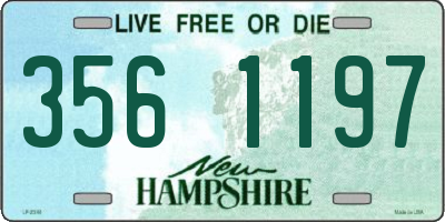 NH license plate 3561197