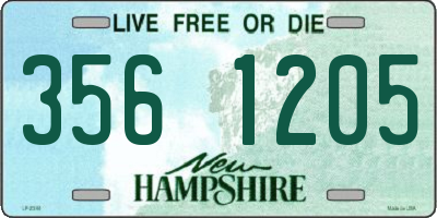NH license plate 3561205