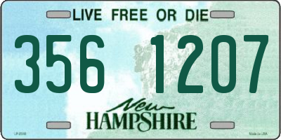 NH license plate 3561207
