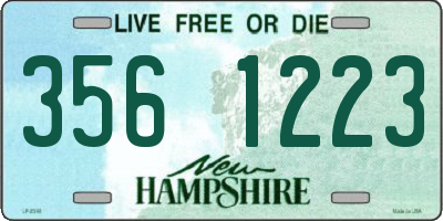 NH license plate 3561223