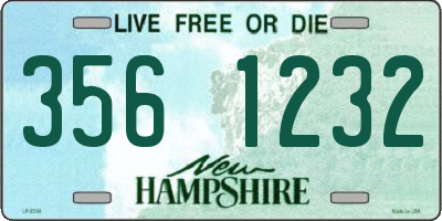 NH license plate 3561232