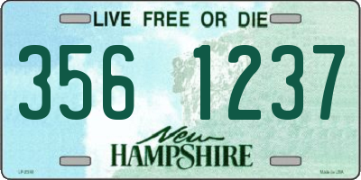 NH license plate 3561237