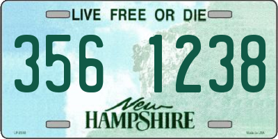 NH license plate 3561238
