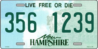 NH license plate 3561239