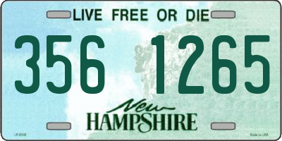 NH license plate 3561265