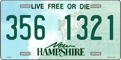 NH license plate 3561321
