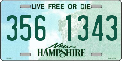 NH license plate 3561343