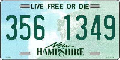 NH license plate 3561349