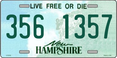NH license plate 3561357