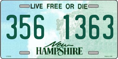 NH license plate 3561363