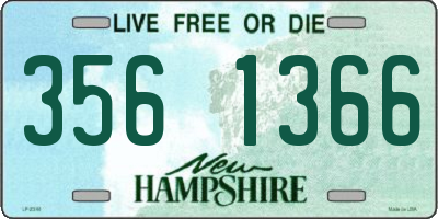NH license plate 3561366