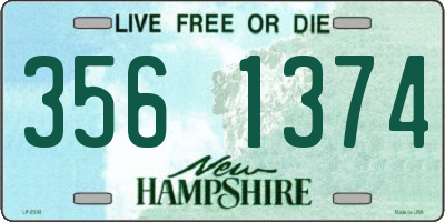 NH license plate 3561374